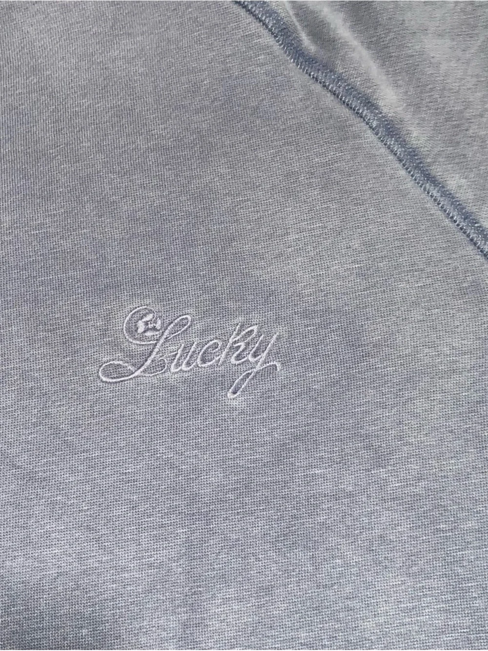 Lucky Brand Men’s Fleece Logo Raglan Crew Sweatshirt Size Small - Picture 5 of 9